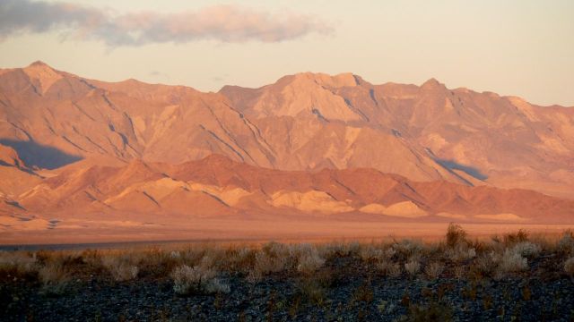 The Funeral Mountains at sunrise